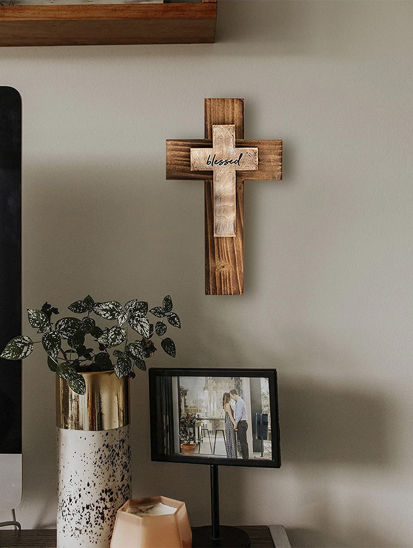 Wood Religious Crosses for The Home Decor